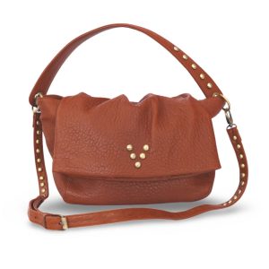 Besace Love Bubble en cuir cognac Virgine Darling