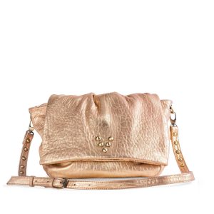 Besace Love Bubble en cuir Natural Or Virginie Darling