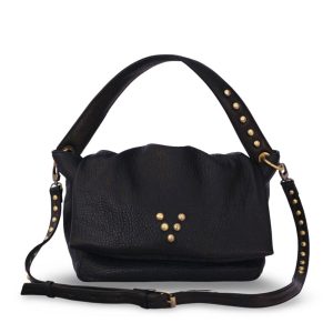 Besace Love Bubble en cuir black Virginie Darling
