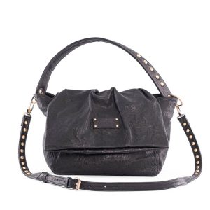 Besace Love Bubble en cuir Noir Vintage Virginie Darling