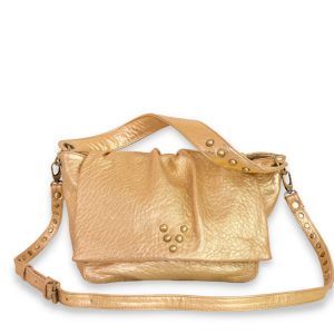Besace Love Bubble en cuir Or Virginie Darling