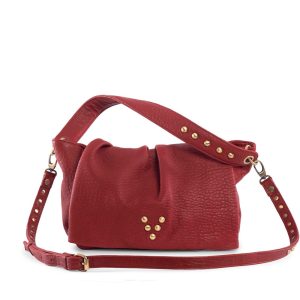 Besace Love Bubble en cuir Rouge Passion Virginie Darling