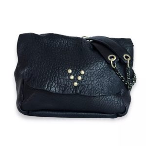 Besace Wild Bubble en cuir black Virginie Darling