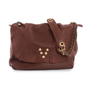 Besace Wild Bubble en cuir chocolat Virginie Darling