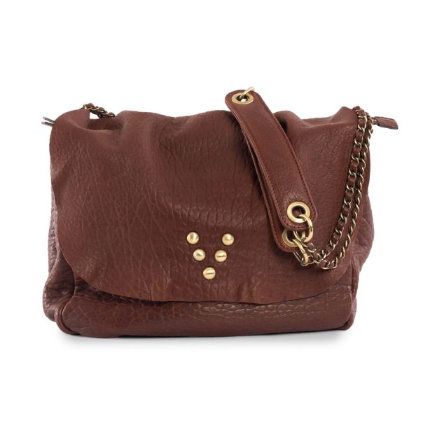 Besace Wild Bubble en cuir chocolat Virginie Darling