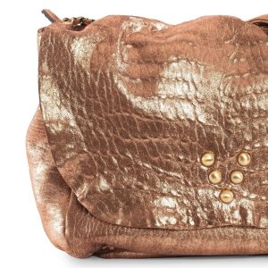 Besace Wild Bubble en cuir cuivre Virginie Darling