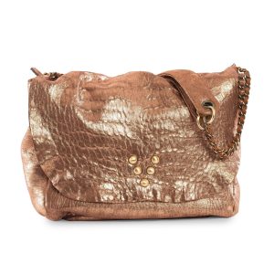 Besace Wild Bubble en cuir cuivre Virginie Darling