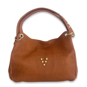 Cabas Chacha Bubble en cuir cognac Virginie Darling Marrakech