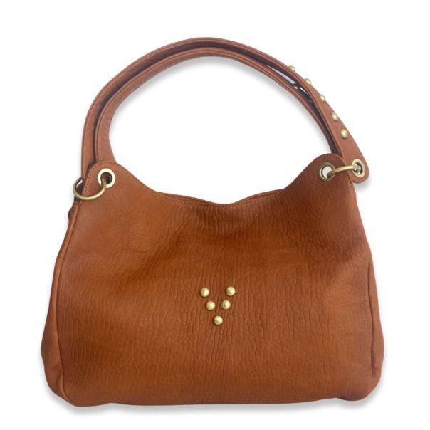 Cabas Chacha Bubble en cuir cognac Virginie Darling Marrakech