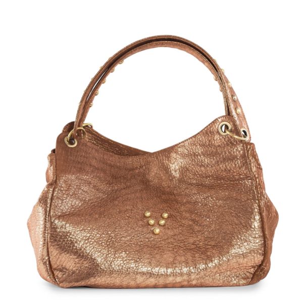 Cabas Chacha Bubble en cuir cuivre Virginie Darling Marrakech