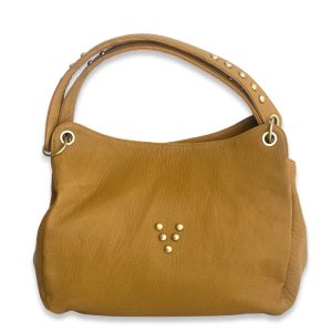 Cabas Chacha Bubble en cuir green moutarde Virginie Darling Marrakech