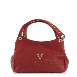 Cabas Chacha Bubble en cuir rouge passion Virginie Darling Marrakech
