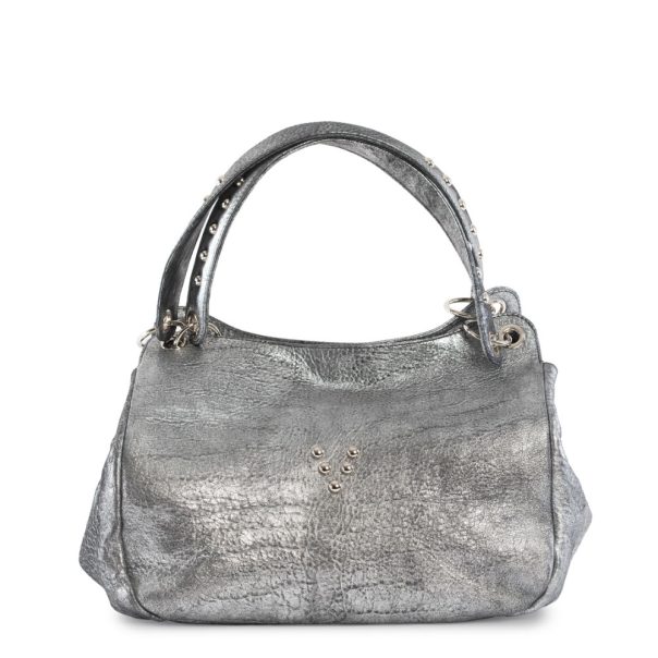 Cabas Chacha Bubble en cuir silver Virginie Darling Marrakech