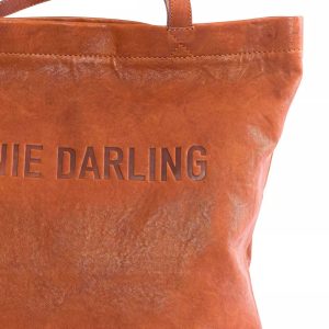 Cabas Zoé Bubble en cuir cognac vintage Virginie Darling Marrakech