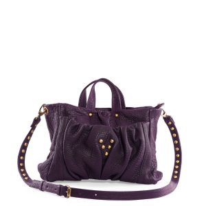 Sac en cuir deep purple Mini Bag Regina Virginie Darling Marrakech