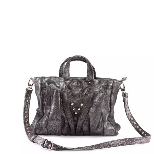 Sac en cuir argent Mini Bag Regina Virginie Darling Marrakech