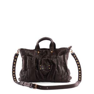 Sac en cuir Mini Bag Regina noir Virginie Darling Marrakech