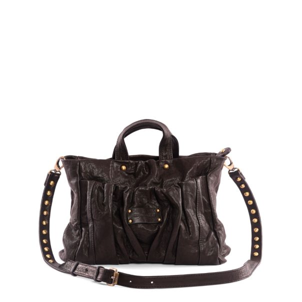 Sac en cuir Mini Bag Regina noir Virginie Darling Marrakech