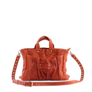 Sac en cuir cognac Mini Bag Regina Virginie Darling Marrakech