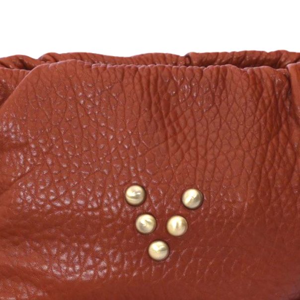 Sac en cuir cognac Pouch Regina Virginie Darling Marrakech