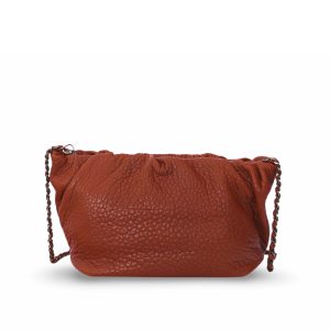 Sac en cuir cognac Pouch Regina Virginie Darling Marrakech