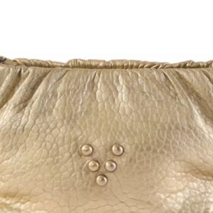 Sac en cuir lime irisé Pouch Regina Virginie Darling Marrakech