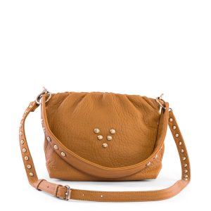 Sac en cuir moutarde Maxi Pouch Regina Virginie Darling Marrakech