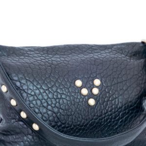 Sac Shoulder Love en cuir noir Virginie Darling Marrakech Maroc