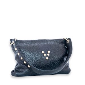 Sac Shoulder Love en cuir noir Virginie Darling Marrakech Maroc