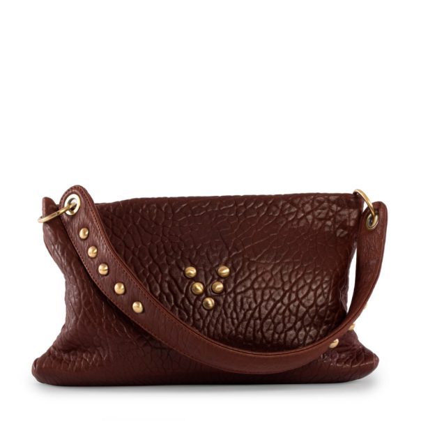 Sac Shoulder Love en cuir chocolat Virginie Darling Marrakech Maroc