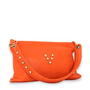 Sac Shoulder Love en cuir mandarine Virginie Darling Marrakech Maroc
