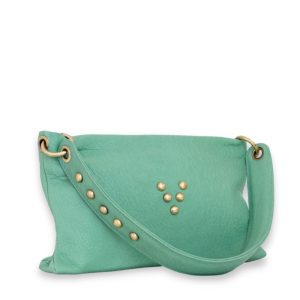 Sac Shoulder Love en cuir menthol Virginie Darling Marrakech Maroc