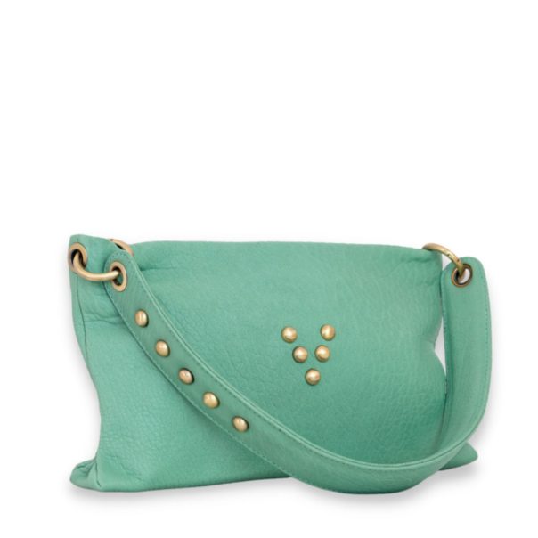 Sac Shoulder Love en cuir menthol Virginie Darling Marrakech Maroc