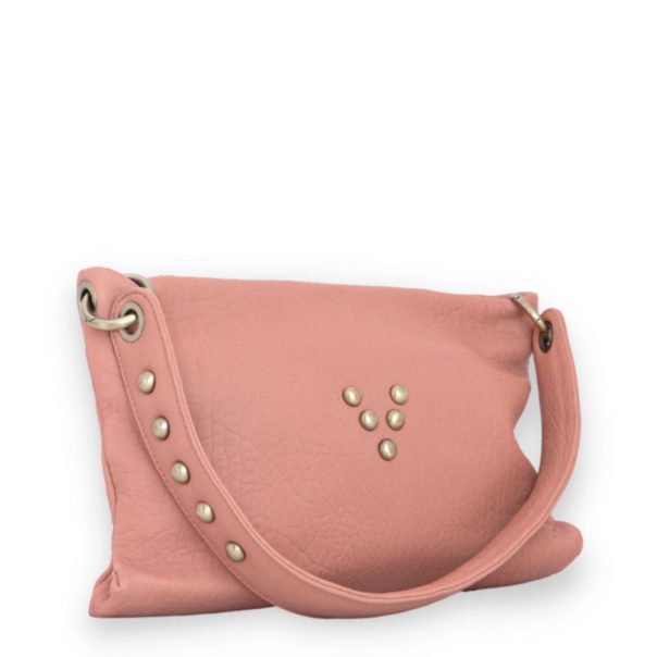 Sac Shoulder Love en cuir nude Virginie Darling Marrakech Maroc