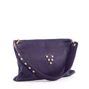Sac Shoulder Love en cuir deep purple Virginie Darling Marrakech Maroc
