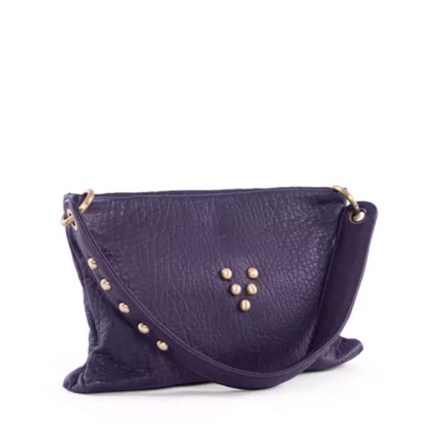 Sac Shoulder Love en cuir deep purple Virginie Darling Marrakech Maroc