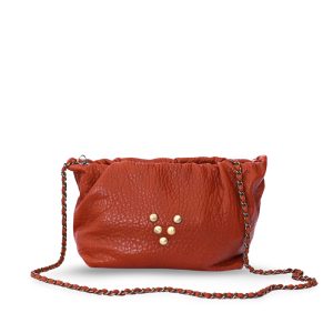 Sac en cuir cognac Pouch Regina Virginie Darling Marrakech