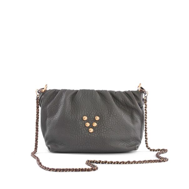 Sac en cuir green shark Pouch Regina Virginie Darling Marrakech