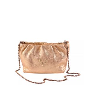 Sac en cuir natural or Pouch Regina Virginie Darling Marrakech
