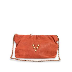 Sac en cuir terracotta Pouch Regina Virginie Darling Marrakech
