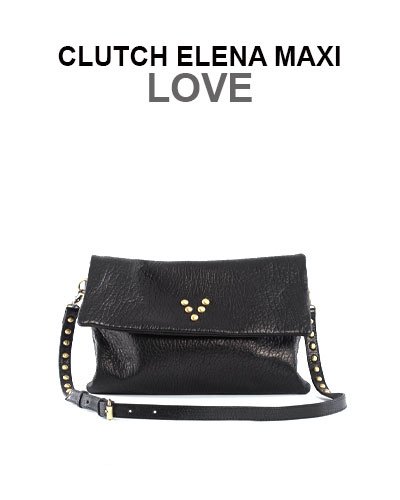 Clutch Elena Maxi Sac en cuir Virginie Darling Marrakech