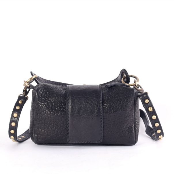 Sac en cuir Mini Bonnie Noir Virginie Darling