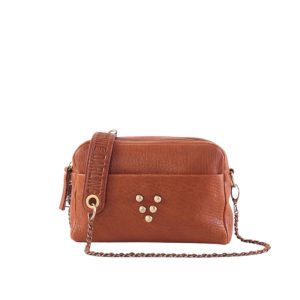 Sac Collection Make-Me Up Medium Cognac en cuir Marrakech Virginie Darling