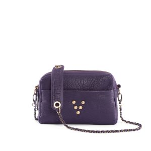 Sac Make-Me Up Purple en cuir Marrakech Virginie Darling