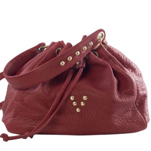 Sac en cuir Maxi Jalouse Rouge Passion Marrakech Virginie Darling