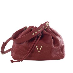 Sac en cuir Collection Maxi Jalouse Rouge Passion Marrakech Virginie Darling