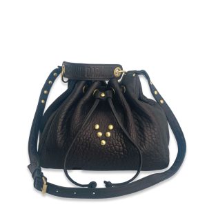 Sac en cuir Medium Jalouse noir Marrakech Virginie Darling