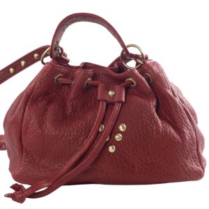 Sac en cuir Medium Jalouse Rouge Passion Marrakech Virginie Darling