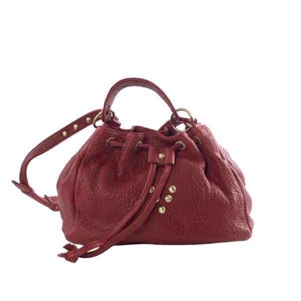Sac en cuir Medium Jalouse Rouge Passion Marrakech Virginie Darling