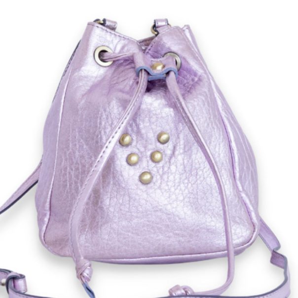 sac en cuir Mini Jalouse Natural Purple Marrakech Virginie Darling